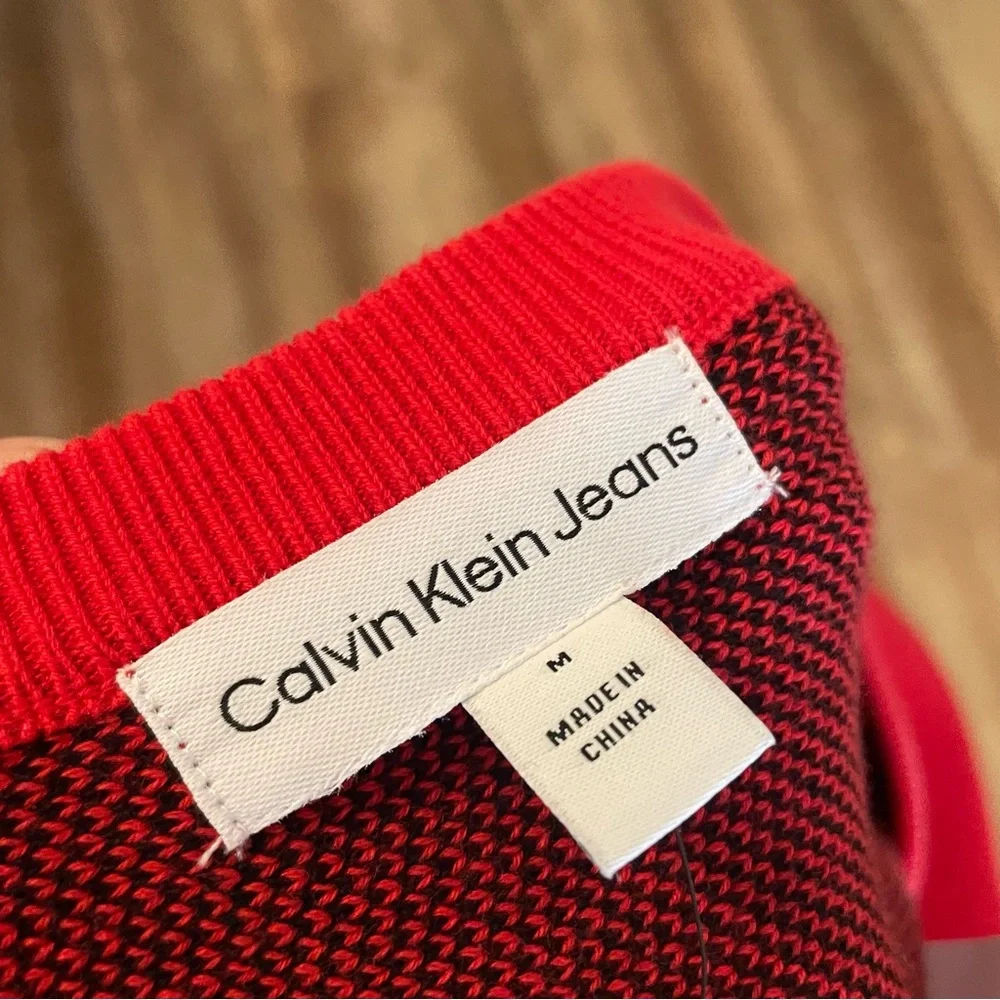 Calvin Klein Jeans Logo Long Sleeve Pullover Sweater
